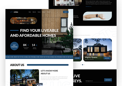 LiAble - Real Estate (Profile Company) home real estate ui ui design web design