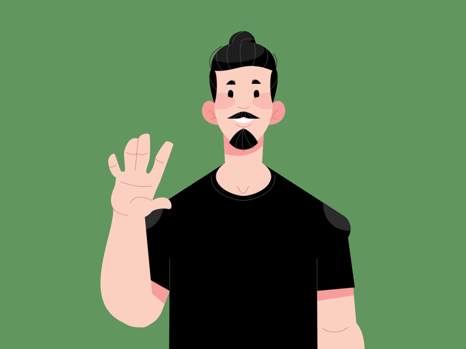 Hi there! animation character illustration