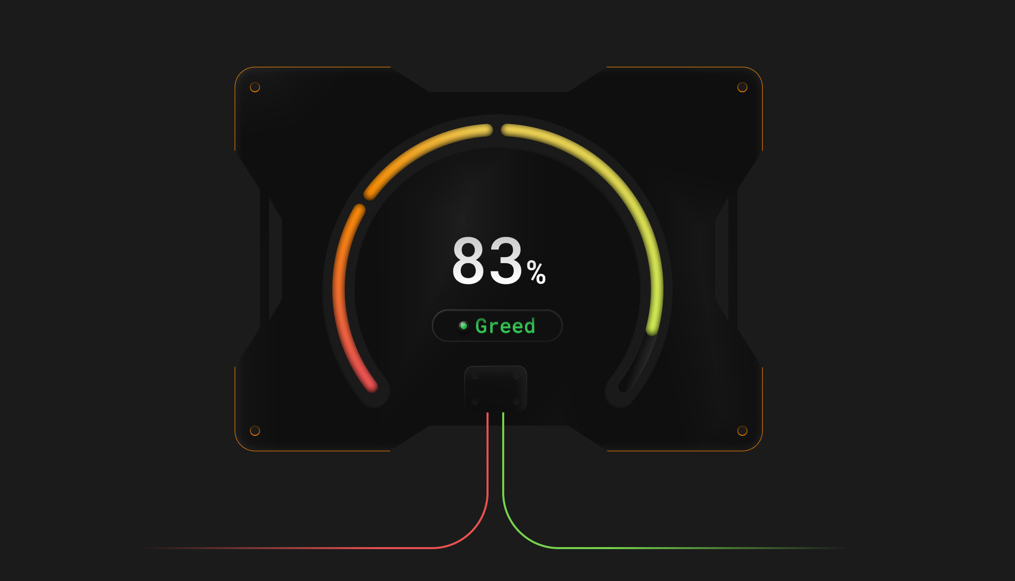 Fear & Greed Index blockchain btc cryptocurrency data element fear greed graphic design modern table