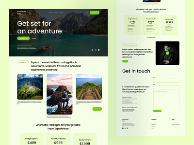 Travel website landing page landingpage ui ux web webdesign webpage website webui