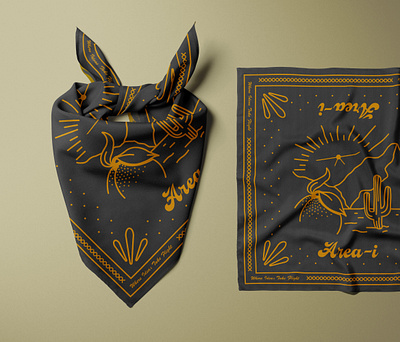 Western Bandana Mockup branding design graphic design illustration logo vector