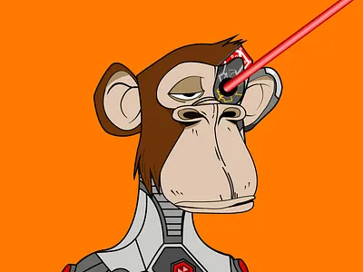 Cyber Bored Ape. branding design graphic design illustration logo typography vector
