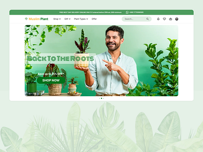 Plant Shop Website Landing Page UI Design | Plant e-commerce 🌱 design dribbble plant app e commerce e commerce design landing page landing page design plant shop plant shop e commerce plant shop landing page plant shop ui ux design plant shop website plant store single vendor e commerce ui ui user experience design user interface user interface design ux web site design