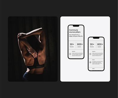 Yoga Center Website app concept design mobile product ui ux web web design website