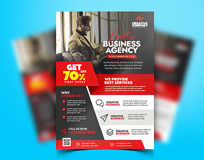 Clean Modern Corporate Business Flyer adobe illustrator adobe photoshop branding corporate flyer design free template download graphic design illustration logo modern psd