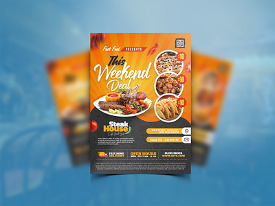 Food Menu and Restaurant Flyer adobe illustrator adobe photoshop branding design graphic design illustration logo menu motion graphics restudent flyer restudent menu card vector