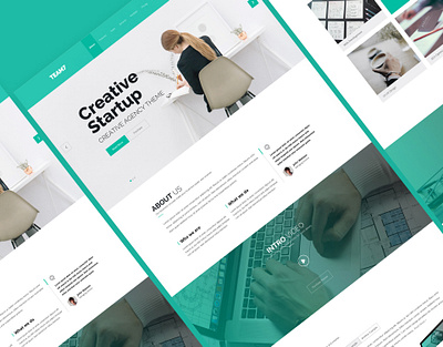 Creative Digital Agency Website Landing Page agency branding creative design digital digital agency digital marketing graphic design homepage landing page marketing mobile apps mockup ui ui design ui ux vector web design webdesign website