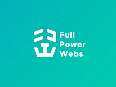 Full Power Webs - Logo Design bold logo brand identity branding draphicon full power webs letter f letter w lion face minimal logo minimal logo minimal logo design power logo stregth logo
