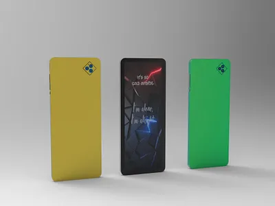 Android phone model 3d props design smartphone wallpapper