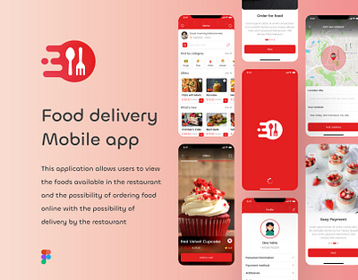 Food Delivery App Concept 🤩 3d animation app branding delivery design food graphic design illustration logo mobile motion graphics restaurant shopping ui ui design ux ux design vector