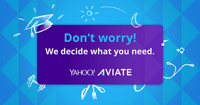 A master of everyday life - Yahoo Aviate advertisement blue design graphic design purple slogan story yahoo yahoo aviate