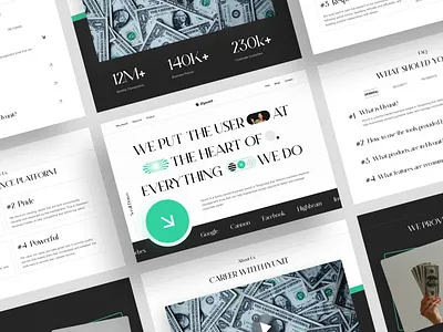 Hyunit - Finance Landing Page business finance financial fintech fintech web homepage landing page payment saas ui ux web web design website website design