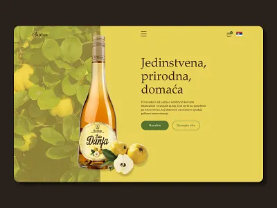 Website Concept for a Serbian Rakija Brand 2.0