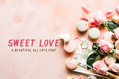 Sweet Love Handwriting Font love font sweet font typography font valentine font