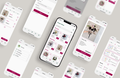 Flower Shop app design graphic design illustration ui