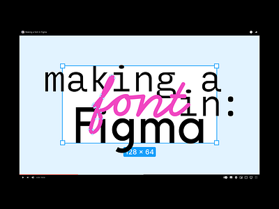 making a font in figma (youtube thumbnail) figma font font design fonts graphic design svg thumbnail type design typeface typeface design typography ui video youtube youtube thumbnail youtube video