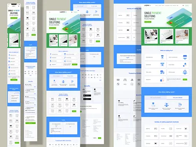Responsive design the main page for LiqPay site adaptive design desktop mobile responsive design tablet ui ux web