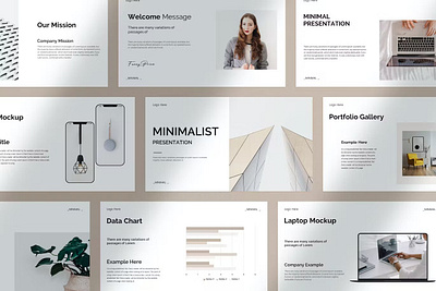Minimal Presentation Template brand design google slide keynote powerpoint ppt presentation