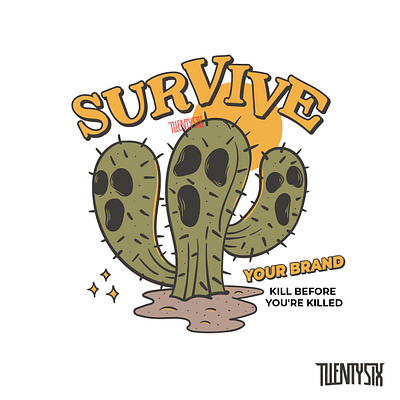 survive clothing design branding graphic design