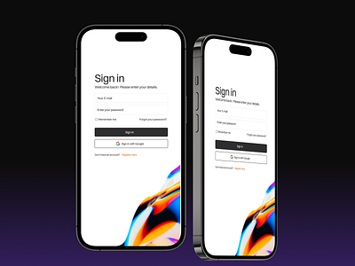 UI - Sign In Page app clean ui create account design figma form log in login mobile mobile design sign up signin signup steps ui ui kit user interface ux ux design webflow