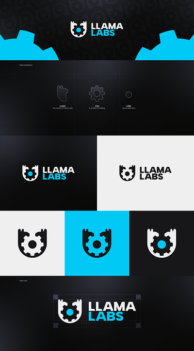 Llama Labs logo branding design graphic design logo web3
