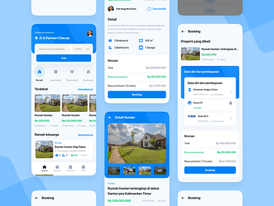 Real Estate App - Exploration agency app blue color components design figma layout mobile mobileapp mobileui real estate ui ui ux ui design uidesign uiux user interface