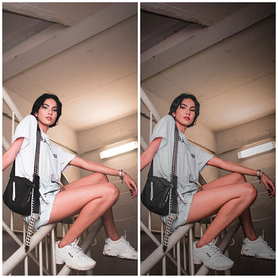 Photo Retouched Series #10 "Stairwell Model" love