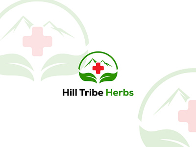 Hill Tribe Herbs business logo company logo flat logo freelance graphic design graphic designer herbs hill logo illustrator logo logo branding logo design logo designer medical logo photoshop professional logo tribe typhography