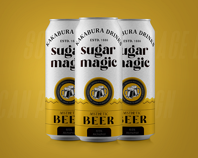 Beer Can Label Design beer beer can beer label design branding can label design can label package can package creative label illustration label label design modern label design package design soda can label design typography