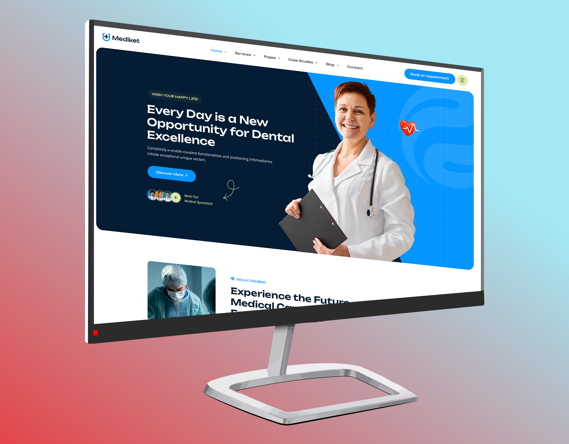 Mediket - Medical and Health WordPress Theme branding business diagnosticcenter doctor doctorappointment emergencycare familydoctor healthawareness healthcare healthcheckup healthtips medical medicaladvice onlineconsultation patientcare specialistdoctor telemedicine ui wellnessclinic