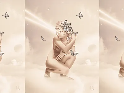 Pastel Digital Illustration art direction classic art digital art digital design digital illustration futuristic art goddess art graphic design illustration neutral nft art pastel procreate roman goddess