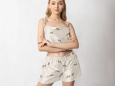 Cheetah Textile Design - Women's Apparel apparel art direction boho print cheetah illustration cheetah pattern cheetah print design graphic design illustration illustrator minimal pattern design textile design