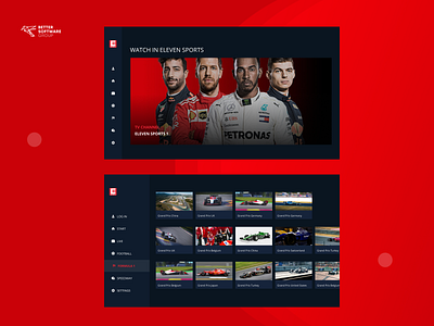 Eleven Sports Samsung Tizen App design f1 film football illustration ipla live logo netflix ott player polsat sport stream streaming television tizen video videos vod