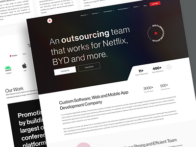 SparkLight - Tech IT Resource Agency affiliate business figma home page landing page management marketing platform saas sales startup ui uidesign uiux user interface web web design website