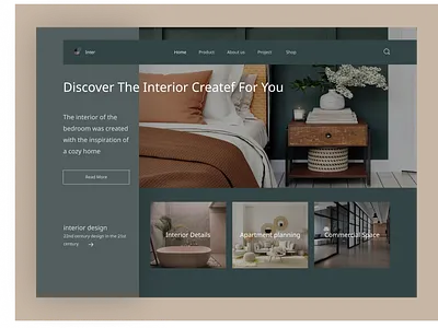 Interior Design branding design ui ux