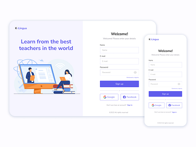 Sign Up - Daily UI #001 design figma sign up ui ux webdesign
