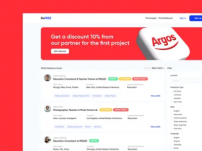 Freelancer service app I SaaS product animation app clean clear color dashboard design freelancer home navigation product saas ui user interface user interface design ux uxui web webapp