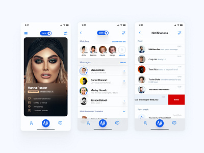 Dating App app app design clean date dating dating app ios minimalist mobile app sleek ui ux