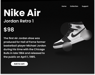 NIKE LANDING PAGE branding graphic design ui