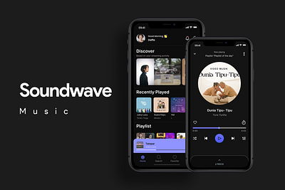 Soundwave Music Apps app design graphic design joox music spotify ui uiux ux