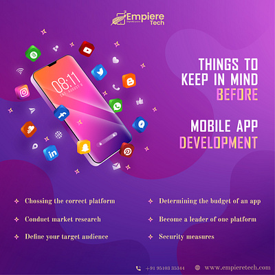 Things to keep in mind before Mobile App Development! android aos app app design flutter hybrid ios java kotlin mobile recat native social media ui ux web design