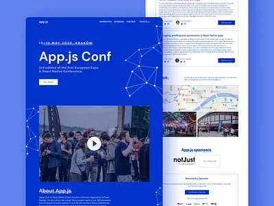 App.js Conference Landing Page branding conference landing page webflow website