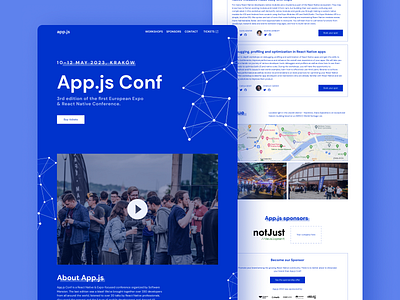 App.js Conference Landing Page branding conference landing page webflow website