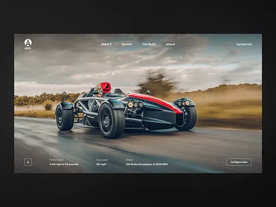 Ariel Website Redesign ariel ariel atom ariel website auto automotive automotive website car car booking car racing car website concept design racing rally ui vehicle website website design
