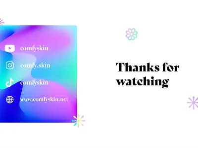 Comfyskin Outro Slate outro slate skincare streaming