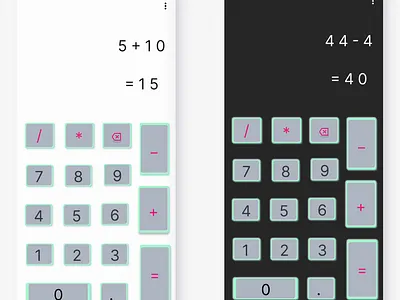 calculator Ui design design mobile app ui uiux design