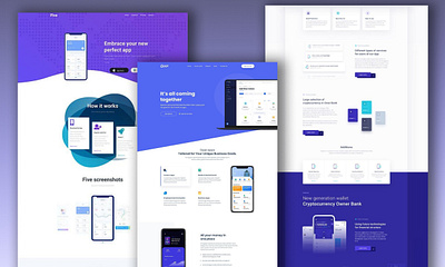 landing page app design graphic design illustration ux vector