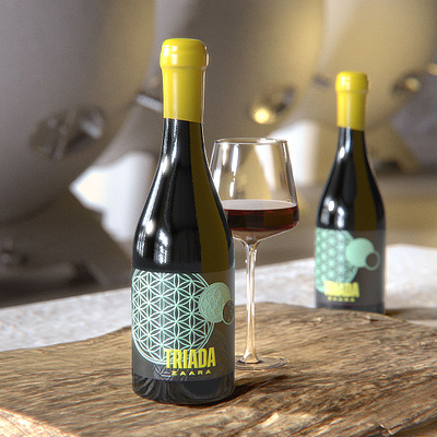 Triada Wine label wine