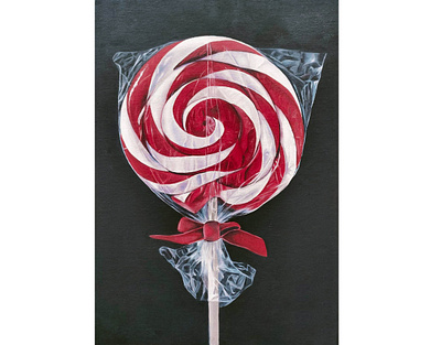 Lolly pop art hyperrealism modern art oil painting