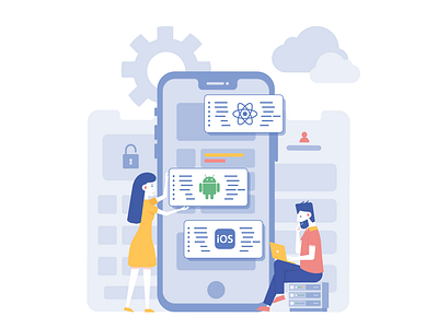 Mobile App Development illustration mobile app design mobile app development mobile development ui web design web development
